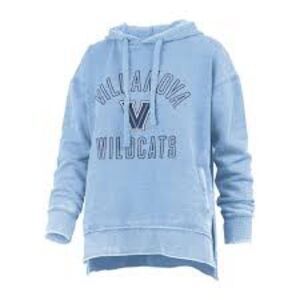 Pressbox Villanova Wildcats Blue Hoodie small light blue Nwt